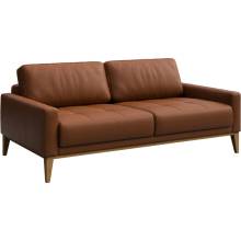 Mesonica Hnědá kožená dvoumístná Musso Tufted 173 cm