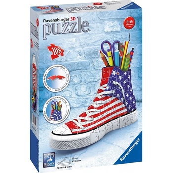 Ravensburger 3D puzzle Kecka vlajkový design 108 ks