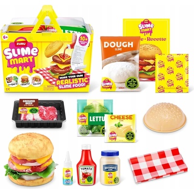 ZURU Slime Mart Fast Food Malý Košík Burger Súprava na výrobu burgera