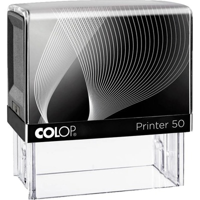 Colop Печат Printer 50, правоъгълен, 30 x 69 mm, черен (1085120050)