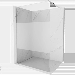 Mexen Kioto параван за душ Walk-in 90 x 200 cm, прозрачен/скреж 8 mm, хром - 800-090-101-01-35 (800-090-101-01-35)