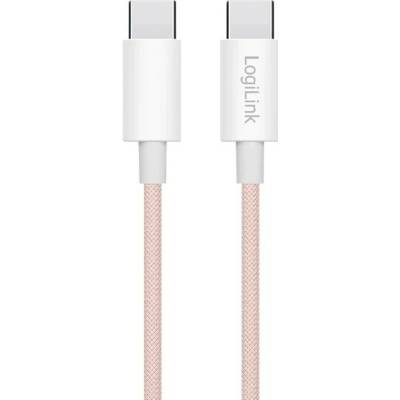 Logilink CU0343 USB 2.0 USB C vidlice z obou stran 500mm růžový