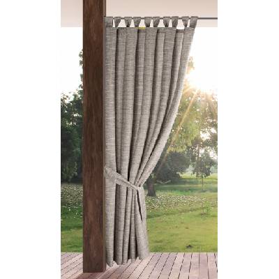 Eurofirany Garden Outdoor curtain with Velcro loops, 1 piece, opaque and weatherproof, UV protection, for balcony, terrace, pergola, gazebo, H240 x W155 cm, mottled brown - ZAS/GARDEN