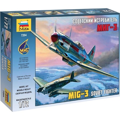 Zvezda Wargames WWII MIG-3 Sovět Fighter Model Set letadla 1:72 36 dílů