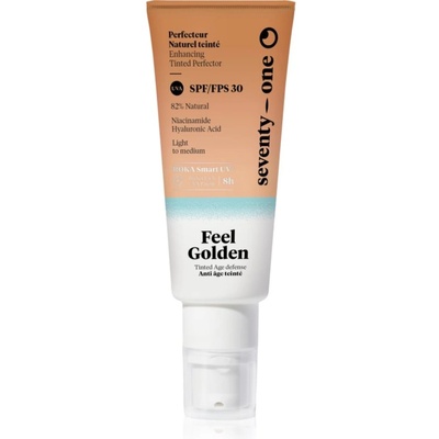 SeventyOne Percent Feel Golden SPF30 тониращ слънцезащитен флуид за лице SPF 30 40ml
