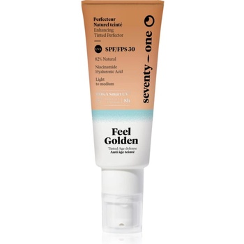 SeventyOne Percent Feel Golden SPF30 тониращ слънцезащитен флуид за лице SPF 30 40ml