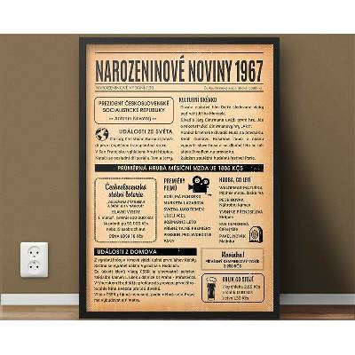 Narozeninové noviny 1967 - jednostranné