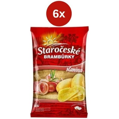 Staročeské brambůrky slanina 6x 80 g