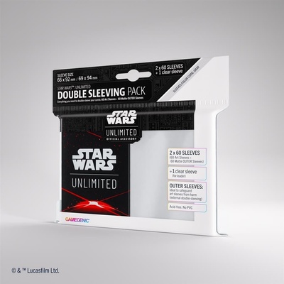 Gamegenic Star Wars Unlimited Art Sleeves Double Sleeving Pack Space Red obaly 121 ks