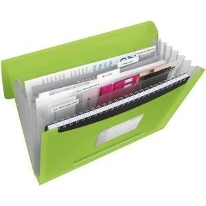 Esselte Briefcase with 6 compartments esselte vivida, green