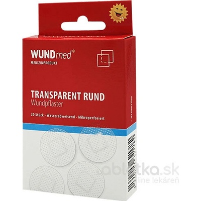 WUNDmed Kruhová náplasť transparentná 2, 5 cm 20 ks