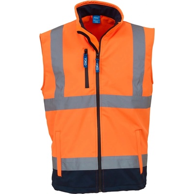 Yoko HI-VIS HV006 / Софтшел светлоотразителна жилетка - HV оранжево/тъмносиньо XL (79V006zw404)