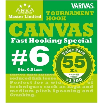 VARIVAS Tournament Hook CANVAS veľ.6 55 ks