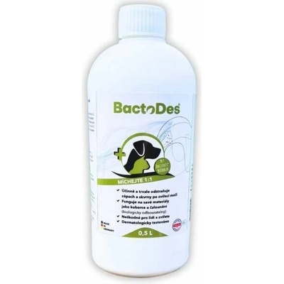 BactoDes Animal Enzymatický čistič na odstranění zápachu moči psů a koček 500 ml