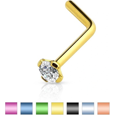 Šperky4U zahnutý piercing do nosu N01051-K