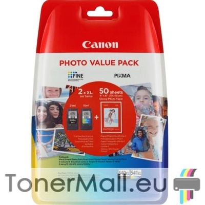 Комплект 2бр. мастилени касети CANON PG-540XL/CL-541XL Photo Value Pack + 50sht. photo paper