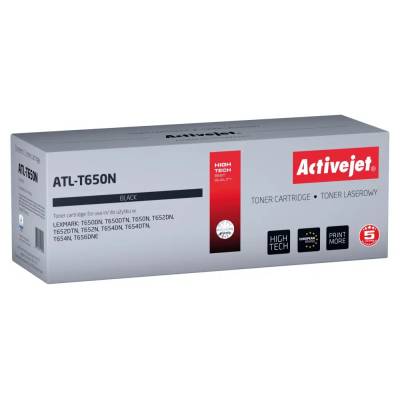 Compatible Тонер Activejet ATL-T650N (заместител за Lexmark T650A11E, Supreme, 7000 страници, черен) (ATL-T650N)