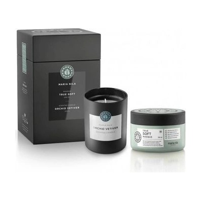 Maria Nila True Soft Masque 250 ml + Orchid Vetiver Candle 210 g darčeková sada