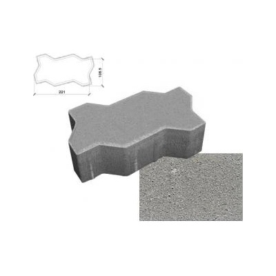 Diton Vlnka 22 x 11 x 6 cm přírodní beton 1 m²