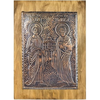 Ръчно изработена икона на Свети Петър и Павел (6160)