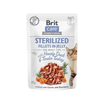 BRIT Care Fillets in Jelly Sterilized Duck&Turkey 85 g