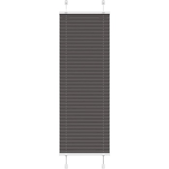 vidaXL Плисирана щора черна 45x100 cm Ширина на плата 44, 4 cm (4015115)