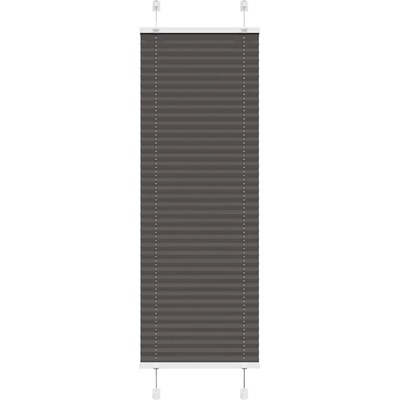 vidaXL Плисирана щора черна 45x100 cm Ширина на плата 44, 4 cm (4015115)