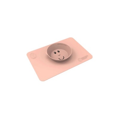 Matchstick Monkey miska s podložkou Dusty Pink 475 ml