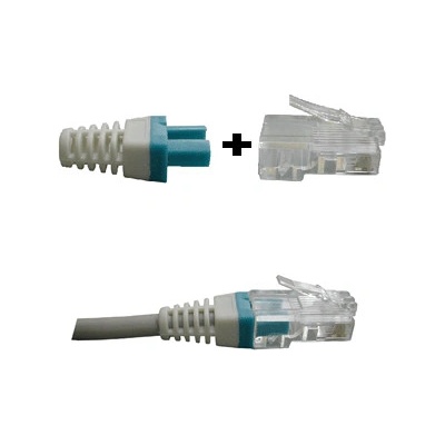 DATACOM Manžetka pro plug RJ45 modrá/bílá
