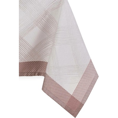 AmeliaHome Ubrus MILLUZA krémová metalizovaná klasický motiv 140x300cm