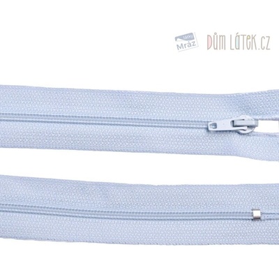 Zips špirálový 3mm nedeliteľný 60cm svetlo modrá