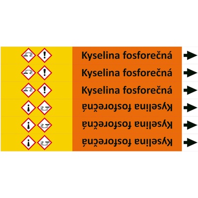 Nadrzenapalivo.cz Značení potrubí ISO 20560, kyselina fosforečná PZAL 007070