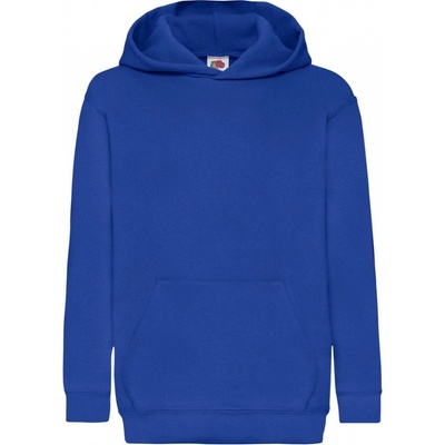 Mikina detská s kapucňou Fruit of the Loom 280 modrá