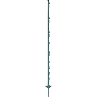 Fencee Plastový stĺpik pre elektrický ohradník, dĺžka 150 cm, 14 očiek, zelený