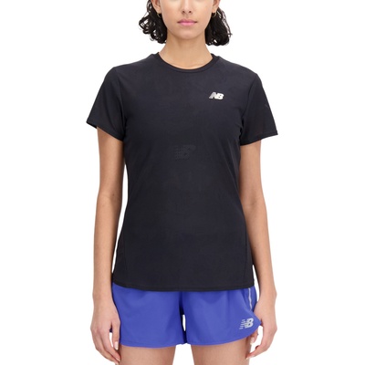 New Balance Тениска New Balance Q Speed Jacquard Short Sleeve Черен Velikost L