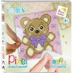 Pixelhobby Мозайка с пиксели Classic, Pixelhobby, 48x48 пиксела - Плюшено мече (44042-TeddyBear)
