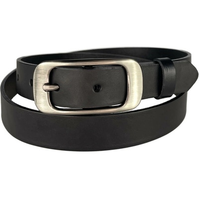 Penny Belts kožený opasek 17363 černý semišový