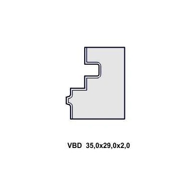 VBD 35,0x29,0x2,0 - pro sadu na dveřní zárubně 49104