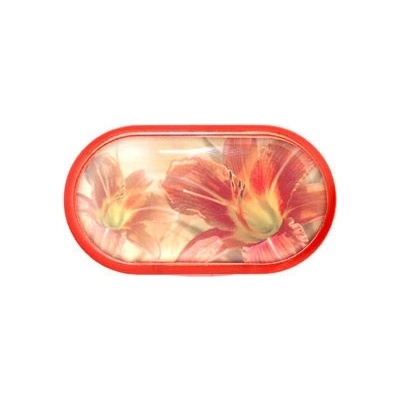 Optipak Limited púzdro so zrkadielkom motív kvety Ľalia oranžová