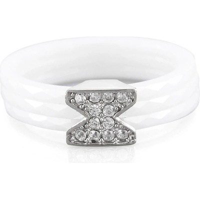 MPM prsten z chirurgické oceli Ring 7884 Ceramic