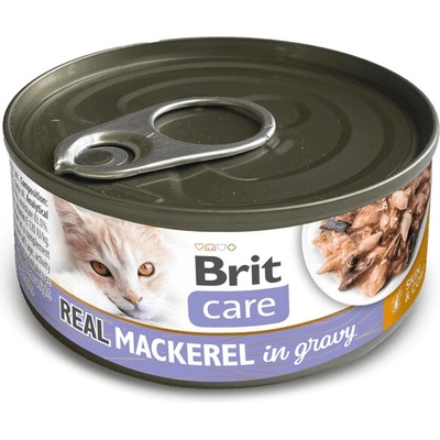 Brit Care Cat Real Mackerel in gravy 80 g