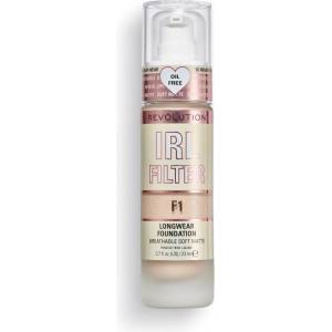 Makeup Revolution IRL Filter Longwear Foundation F1 Фон дьо тен флуид 23ml