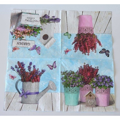 Ubrousek na decoupage Květiny Garden – Zboží Dáma