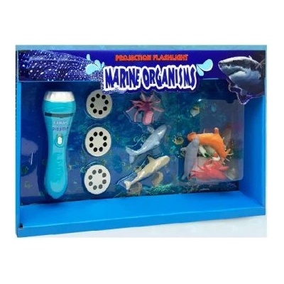 Manyuk Toys Проекторно фенерче с фигурки на животни - морски животни