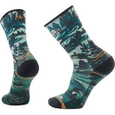 Smartwool ponožky HIKE LIGHT CUSHION CAMPGROUND PRINT CREW