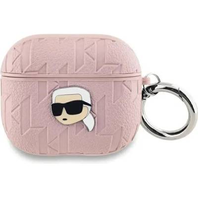 Karl Lagerfeld Кейс Karl Lagerfeld Monogram Karl Head за AirPods 3, розов (3666339283773)