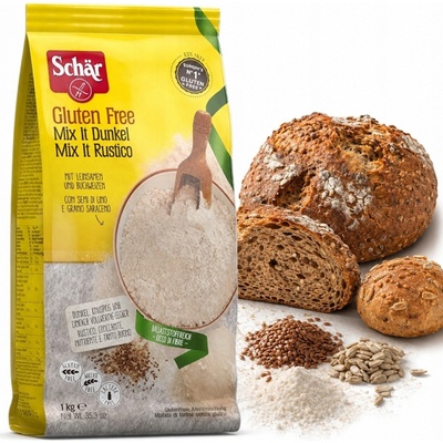 Schar Bezlepková múka na tmavý chlieb Mix it! Dunkel rustico 1 kg