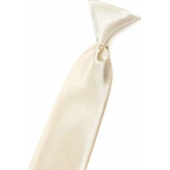 Chlapčenská kravata smotanová lesk