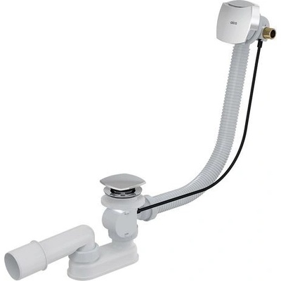 Alcadrain Automatický vaňový sifón s prepadom pre hrubostenné vane 80 cm, chróm A565CRM2-80