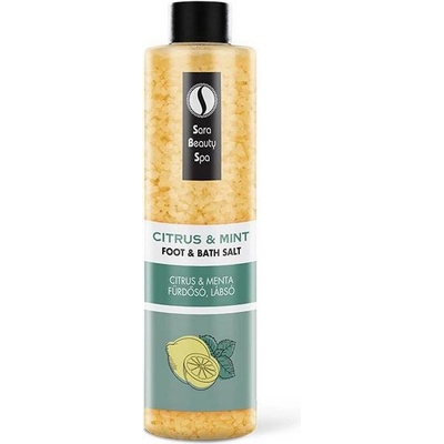 Sara Beauty Spa osviežujúca soľ do kúpela CitrusMäta 330 g